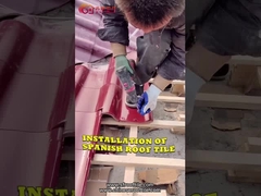 Nhiều màu sắc Biệt thự gốm sứ Tây Ban Nha Mái ngói khách sạn Kích thước 220 * 220mm