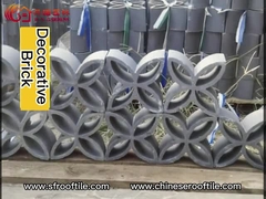 Khối đất nung trang trí Gạch đất sét rỗng để xây tường bóng