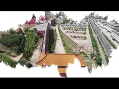 Ngôi đền mái ngói tráng men Gazebo sử dụng mái ngói truyền thống của Trung Quốc