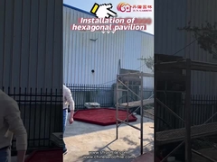 Gazebo bằng gỗ Trung Quốc Kích thước tùy chỉnh Sân sau bằng gỗ