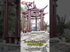 Cabin sân ngoài trời Gian hàng Trung Quốc với gỗ chống ăn mòn