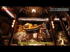 Gian hàng Châu Á Mái ngói đất sét Trung Quốc không tráng men Khuôn xám Matt Temple Phẳng