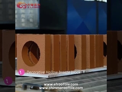 Trang trí màu đỏ Tường thông gió Gạch rỗng cho hàng rào vườn