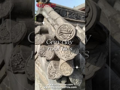 Lớp gạch mái đất sét màu xám chống cháy cho tòa nhà vườn chùa Trung Quốc