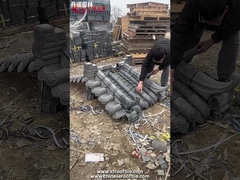 Mái ngói Trung Quốc màu xám tự nhiên Thiết kế truyền thống