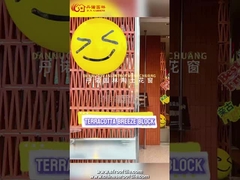 Mặt tiền gạch rỗng bên ngoài gạch đất sét gạch ngăn ngăn màn hình khối gió