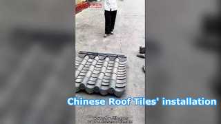 Hướng dẫn lắp đặt đơn giản cho mái ngói truyền thống Trung Quốc