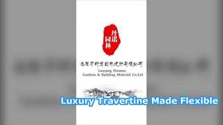 Gạch ốp tường Travertine linh hoạt Tấm ốp chống cháy nhẹ