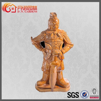 chất lượng  Vivid Antique Chinese Roof Ornaments Glazed Buddhism Ceramic Chinese Figurine Nhà máy