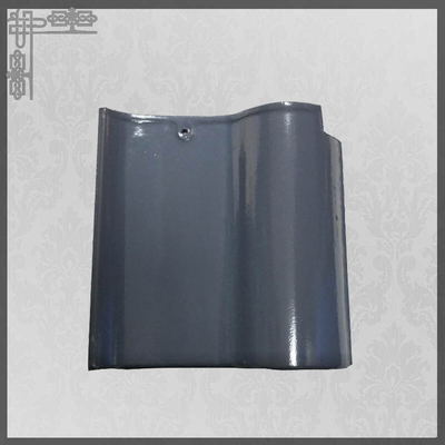 chất lượng  S Type Glossy Ceramic Roof Tiles House Glazed 220mm Grey Clay Roof Tiles Nhà máy