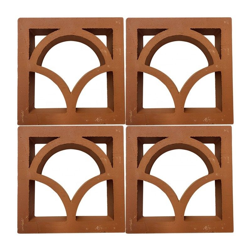 Terracotta Breeze Blocks Nhà sản xuất Đồ gạch đất sét rỗng trang trí cho mặt tiền và tường vườn