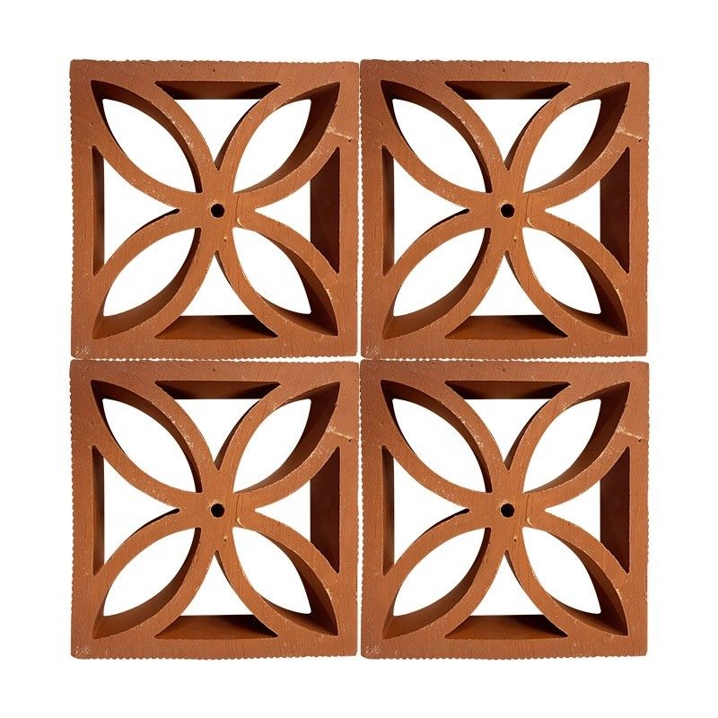Terracotta Breeze Blocks Nhà sản xuất Đồ gạch đất sét rỗng trang trí cho mặt tiền và tường vườn