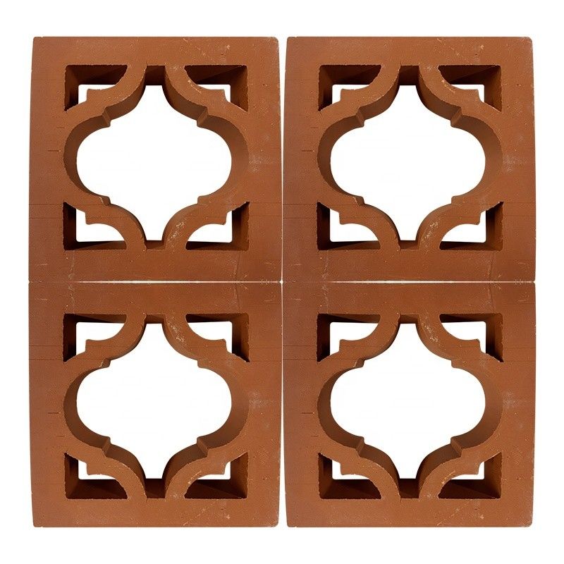 Terracotta Breeze Blocks Nhà sản xuất Đồ gạch đất sét rỗng trang trí cho mặt tiền và tường vườn