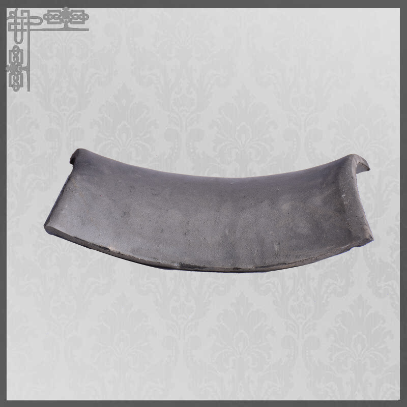 Ngôi đền xây dựng đẹp Mái ngói cổ bằng đất sét uốn cong Loại phẳng 180 * 160mm