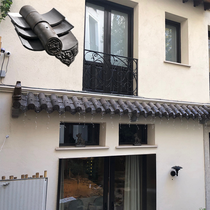Gạch mái bằng đất sét Trung Quốc chống nhiệt cho các dự án Villa khu nghỉ dưỡng Hàn Quốc cũ trang trí sân