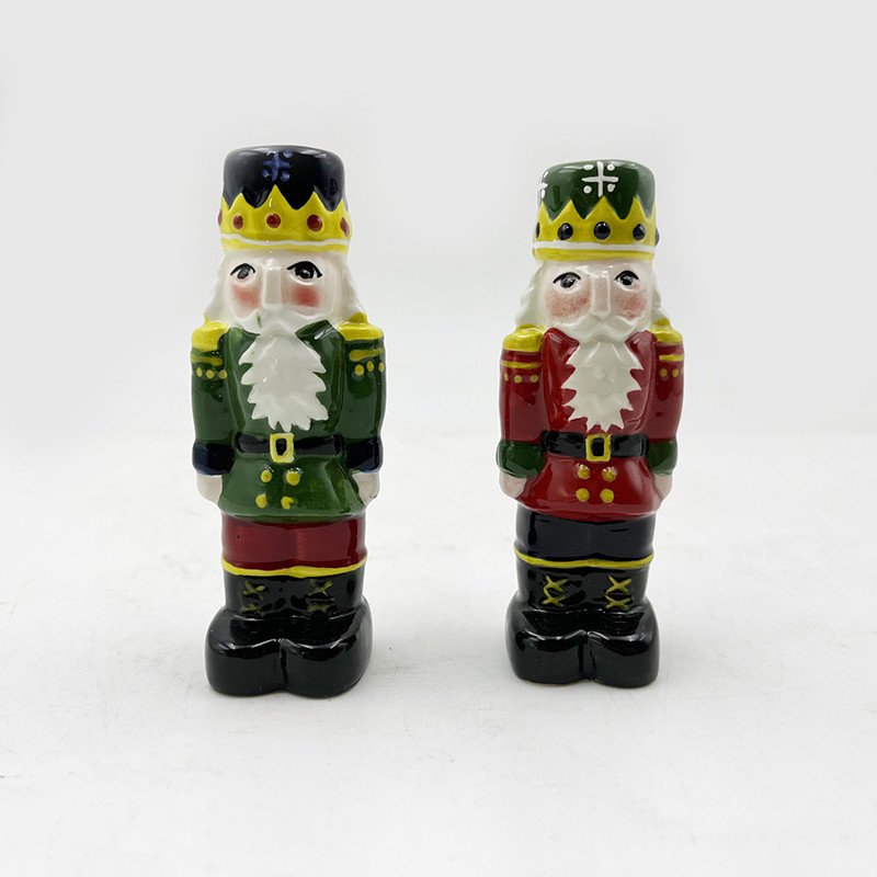 Giáng sinh muối và ớt đặt mới mẻ gốm Santa Claus Shaker chậu cho trang trí nhà bếp