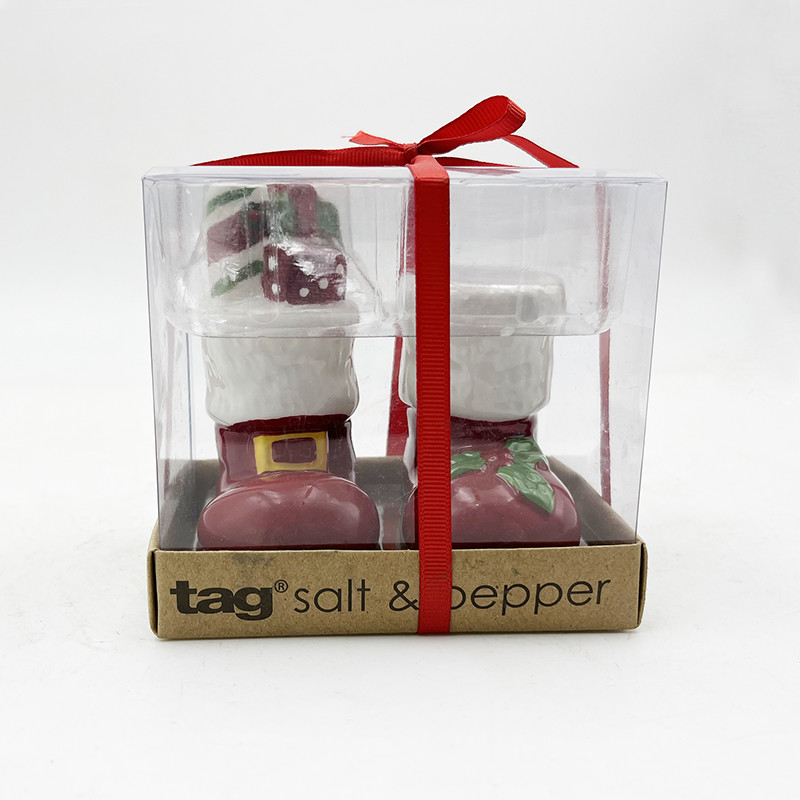 Santa And Boot Salt Pepper Shakers Các sản phẩm gốm cho nhà bếp và trang trí nhà