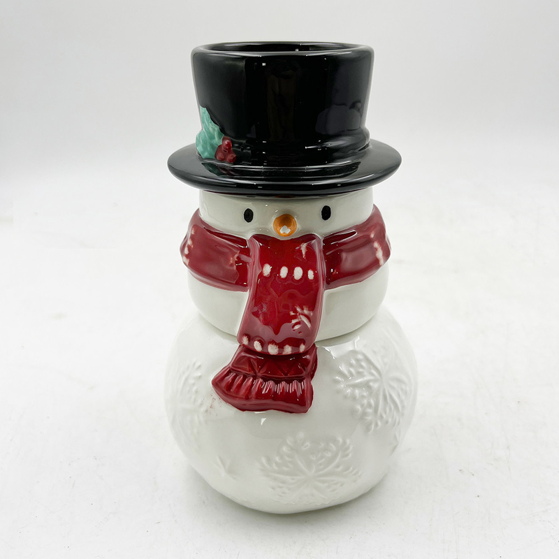 Snowman món quà gốm sáng tạo 3 bộ của muối và ớt shakers mẫu tùy chỉnh