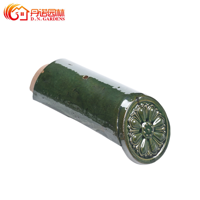 Gạch mái ceramic kính Trung Quốc 180 * 180mm Gạch xanh sống động chống thời tiết cho mái chùa