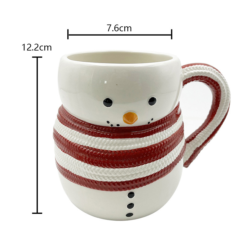 Bộ sưu tập Giáng sinh Cà phê Nước Sữa Snowman Cup Cute Giáng sinh Mug Ceramic Mug Cho quà tặng Trang trí nhà