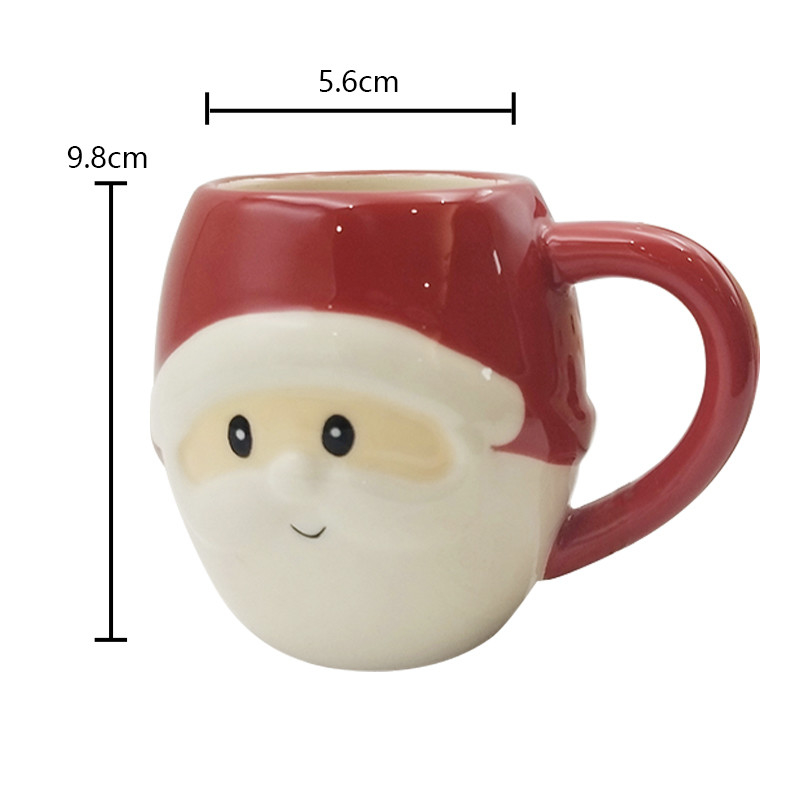 Động vật gốm tùy chỉnh dễ thương 3D Face Cups Sơn tay Cup cà phê mới mẻ Cho quà nhà hàng nhà