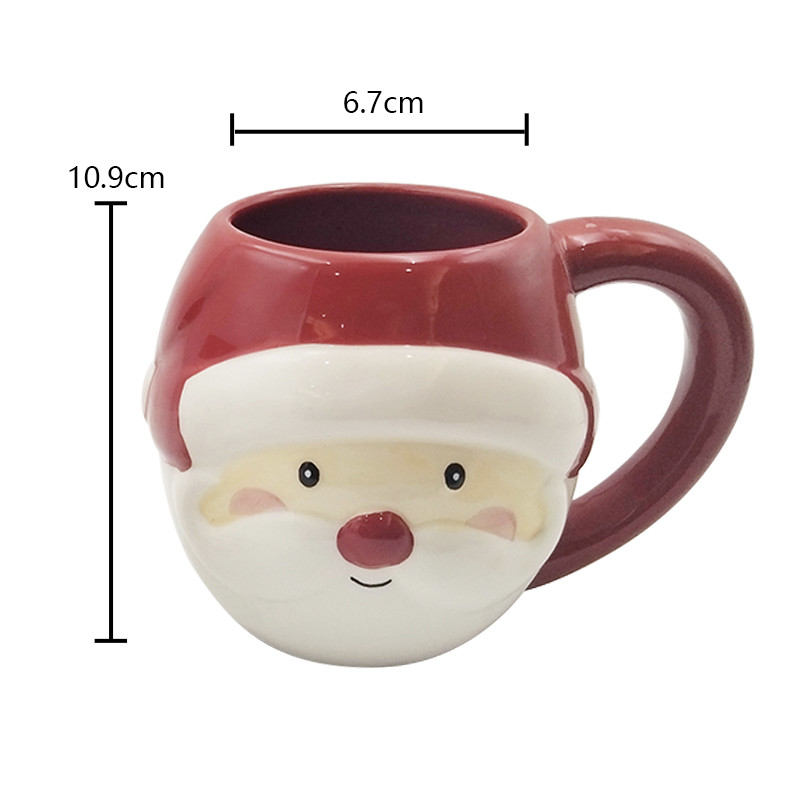 Động vật gốm tùy chỉnh dễ thương 3D Face Cups Sơn tay Cup cà phê mới mẻ Cho quà nhà hàng nhà