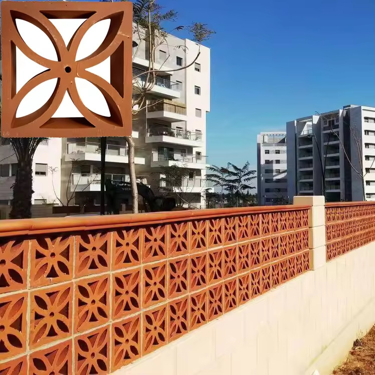 Màn hình Terracotta Bạch cầu linh hoạt để tạo ra các bức tường ngăn cách trang trí Màn hình và tường
