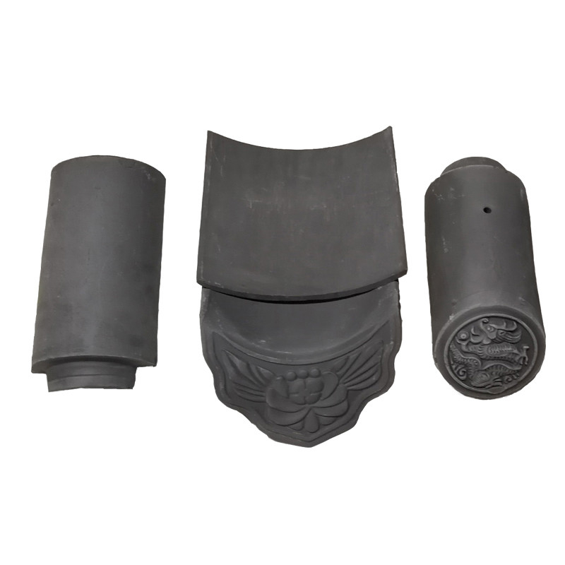 Gạch mái nhà Terracotta cổ đại Trung Quốc Á phong cách truyền thống gạch mái nhà vật liệu cho khách sạn Villas