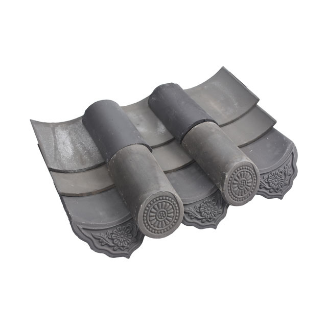Vật liệu gốm chống đông lạnh theo phong cách Trung Quốc Xác gốm gạch mái nhà gốm được đốt gạch mái nhà phẳng sang Malaysia