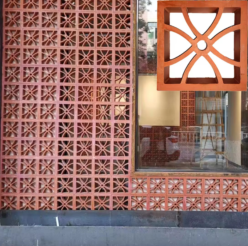 Xây dựng vật liệu Bảng thông gió cho tường trang trí Terracotta gạch rỗng