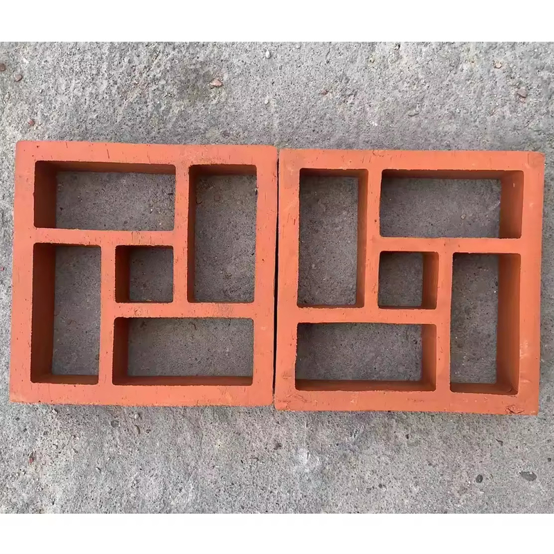 Các khối gió cho trang trí tường Mô hình hình học đất sét Terracotta Ventilation Brick Ceiling Hollow Decorative