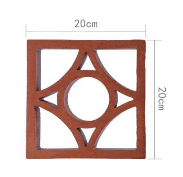 Trang trí bên ngoài Bức tường rỗng Bánh gió Terracotta Ventilation gạch đất sét