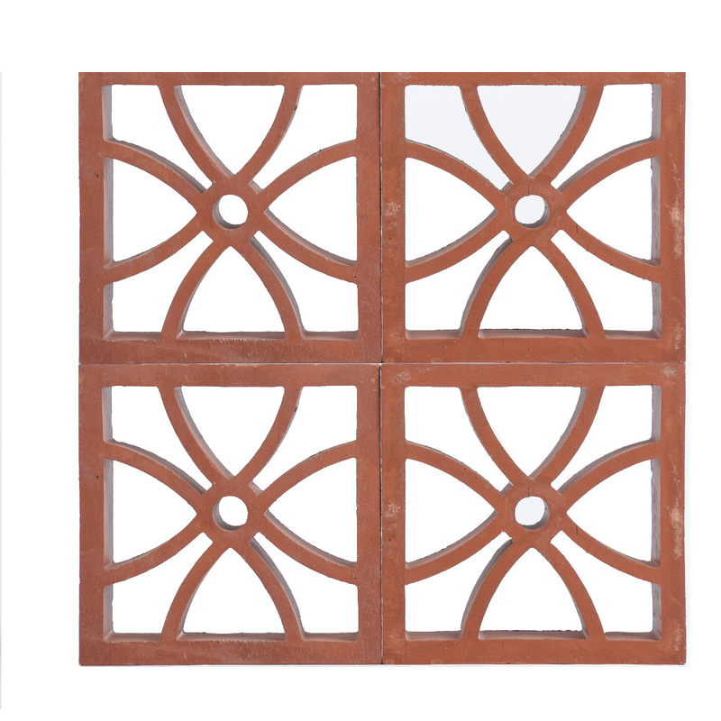 Ventilation Screen Breeze Block Building Materials Red Clay Made In China Nhà sản xuất gạch gạch xây dựng