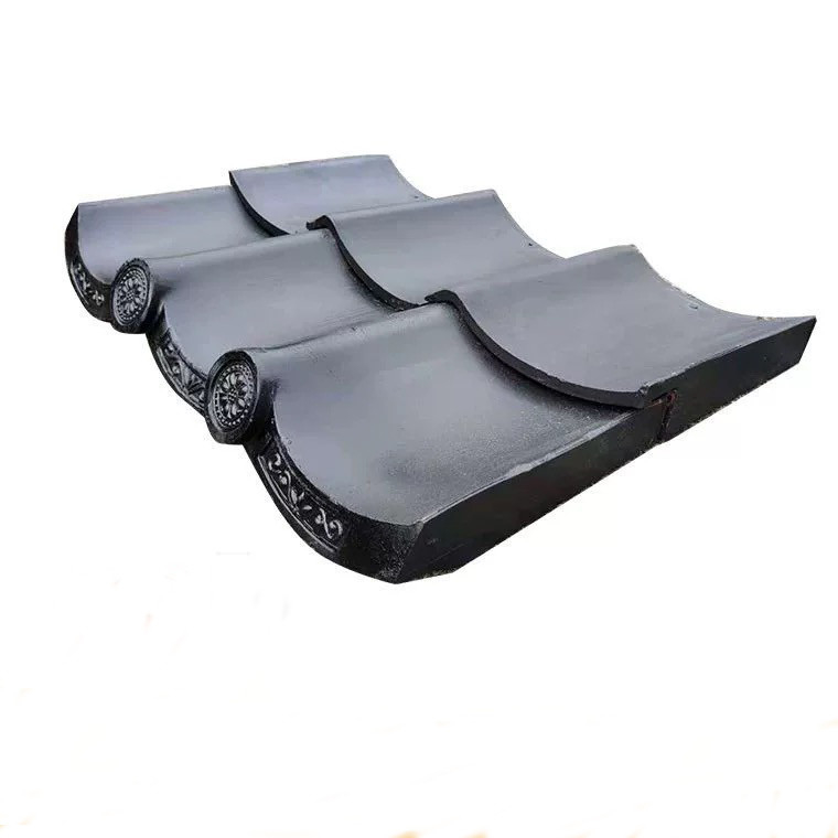 Gạch mái nhà độc đáo của Nhật Bản vật liệu đất sét Kawara phương Đông chất lượng cao ghép nối gạch mái nhà