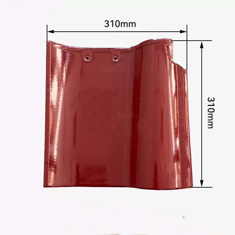 Đá mái S-Curve Tây Ban Nha cao cấp Đỏ chất lượng cao gốm chống thời tiết thiết kế hoàn hảo cho ngôi nhà truyền thống