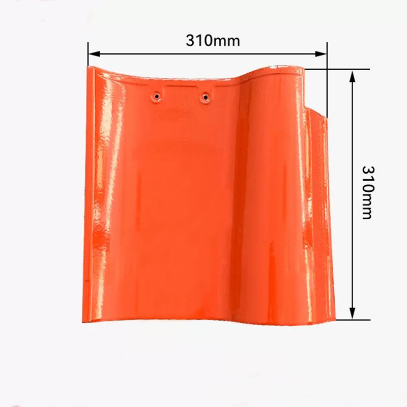 Đá mái S-Curve Tây Ban Nha cao cấp Đỏ chất lượng cao gốm chống thời tiết thiết kế hoàn hảo cho ngôi nhà truyền thống