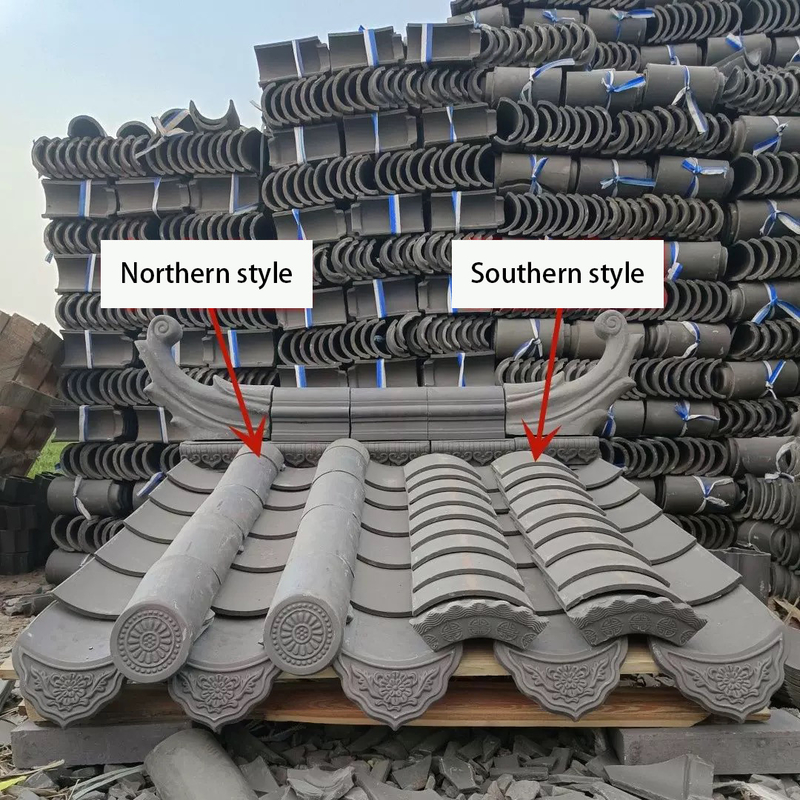 Các vật liệu gạch mái nhà thờ đất sét xám Trung Quốc chất lượng cao hơn để bảo vệ lâu dài