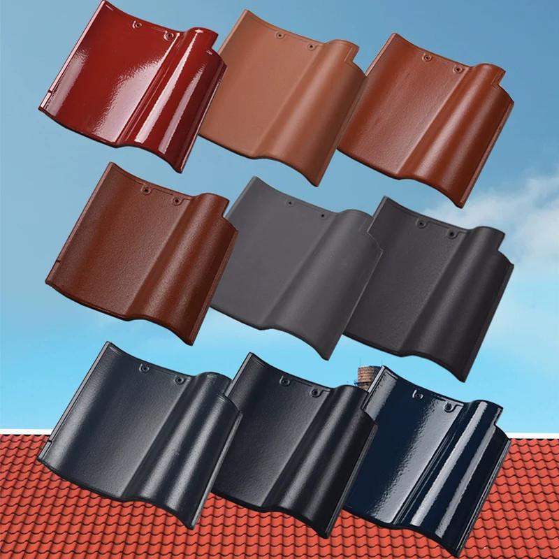 Gạch mái đất sét gốm Tây Ban Nha được sản xuất tại Trung Quốc Các vật liệu xây dựng nhà máy Kiến trúc biệt thự mái nhà