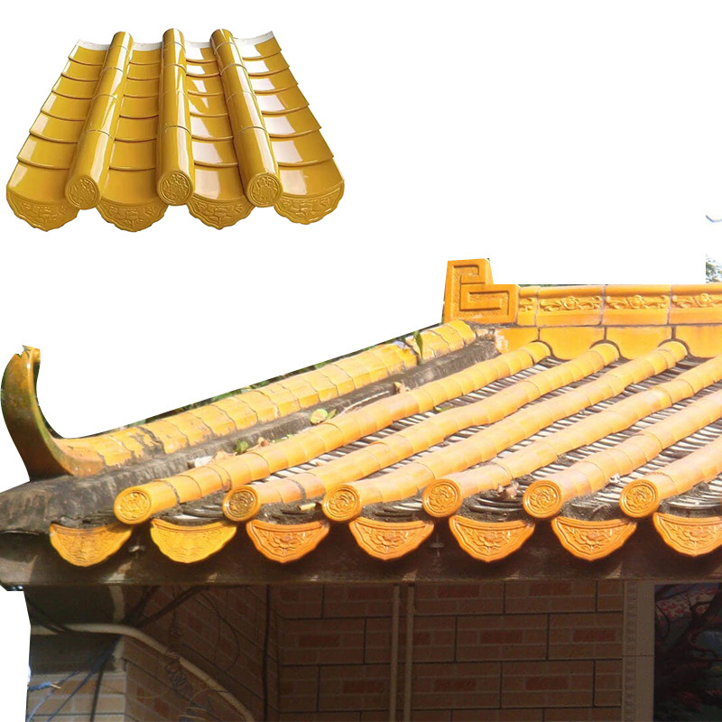 Gạch mái nhà chùa Trung Quốc Terracotta truyền thống 180 * 180mm Gạch phẳng gốm phục hồi lịch sử