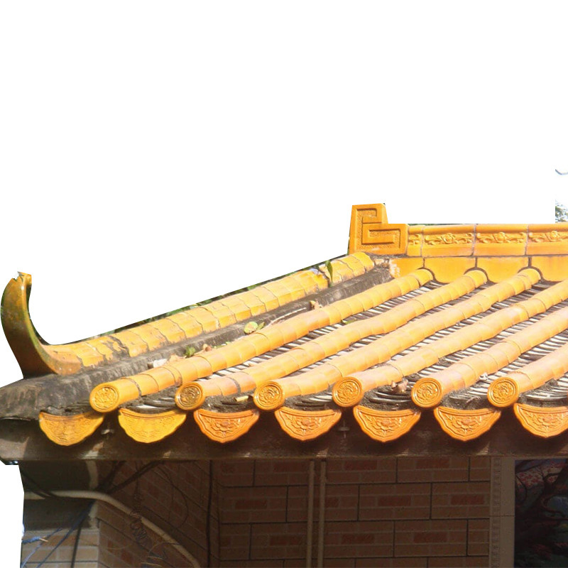 Gạch mái nhà chùa Trung Quốc Terracotta truyền thống 180 * 180mm Gạch phẳng gốm phục hồi lịch sử