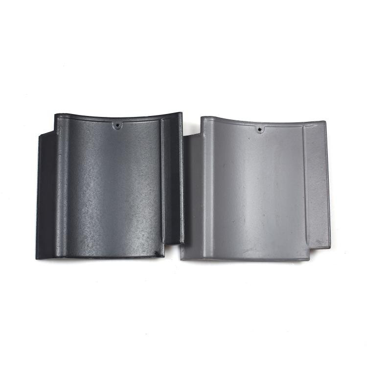 Gạch mái nhà gốm kiểu Nhật Bản 310 * 310 Smokey Grey Cho các tòa nhà cổ điển