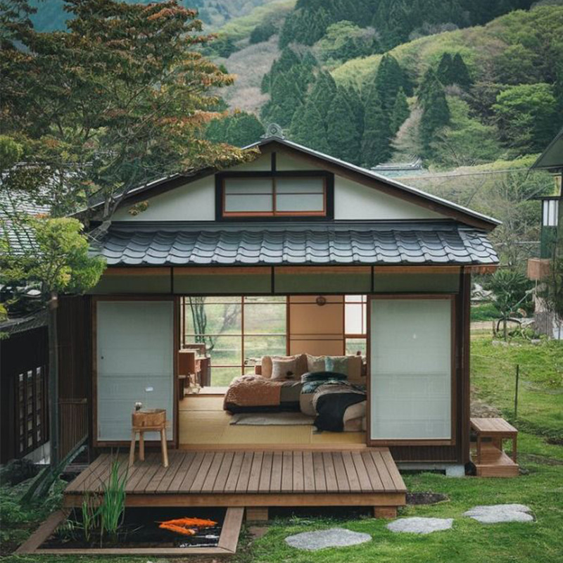 Gạch mái nhà Nhật Bản đất sét Kawara truyền thống làm màu xám kính cho mái nhà thẩm mỹ bền vững
