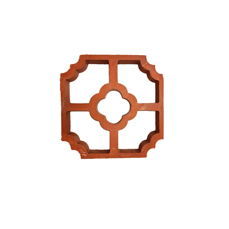 Nhà máy cung cấp 200 * 200mm đất sét đốt đỏ Brix Block Solid Perforated Wall Decorative Bricks