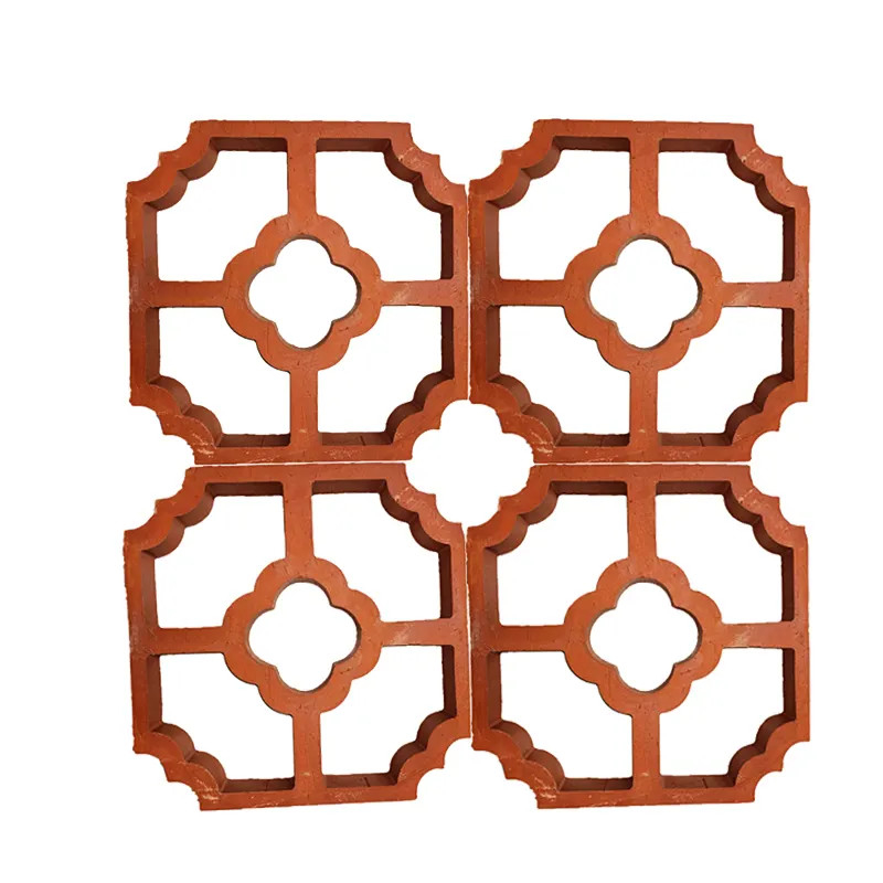 Nhà máy cung cấp 200 * 200mm đất sét đốt đỏ Brix Block Solid Perforated Wall Decorative Bricks