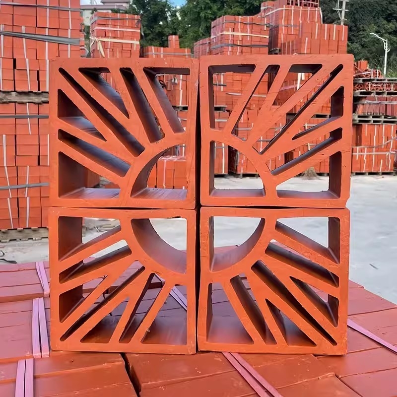 Bức tường bên ngoài Đồ gạch đỏ Xây dựng trường học vật liệu trang trí Bức tường Terracotta