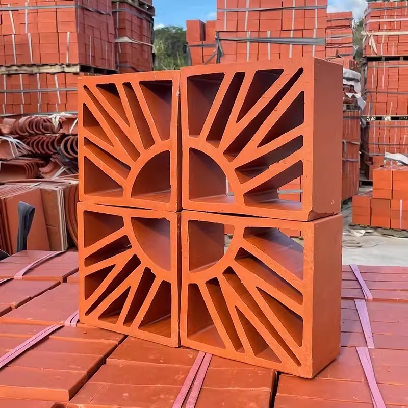Bức tường bên ngoài Đồ gạch đỏ Xây dựng trường học vật liệu trang trí Bức tường Terracotta