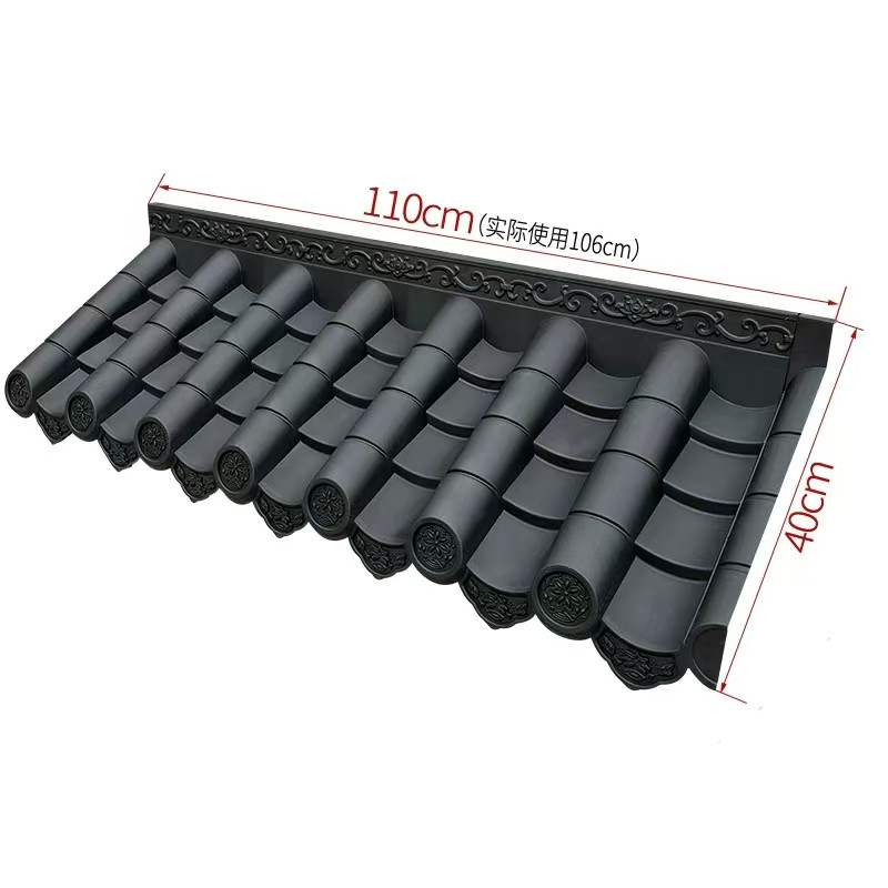 Nhựa Nhật Bản mái nhà gạch vật liệu xây dựng nhẹ tường gạch mái nhà cho mái nhà truyền thống Nhật Bản cũ
