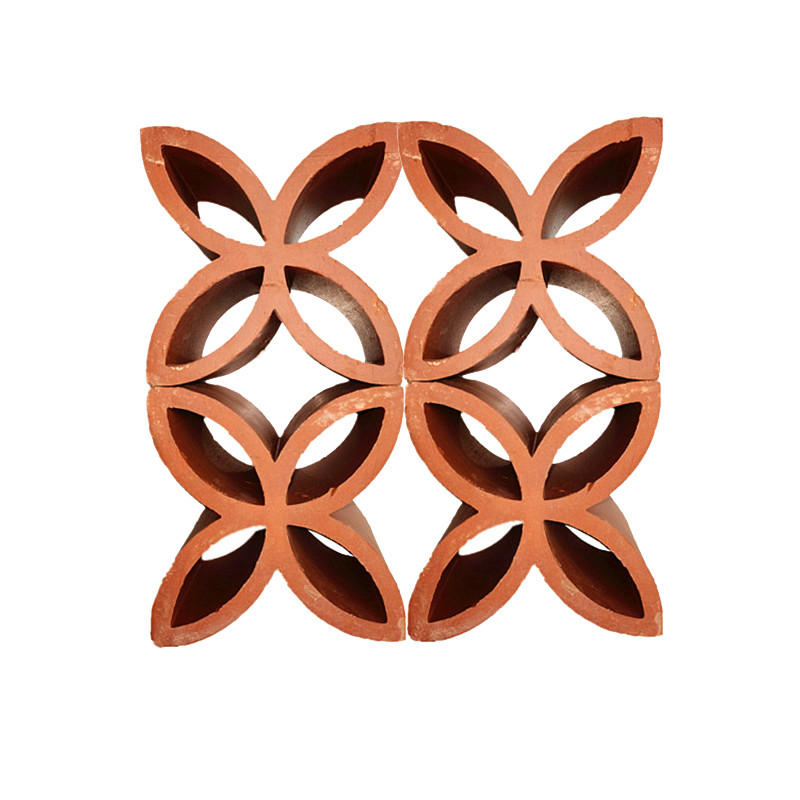 Đồ gạch lửa terracotta lỗ đỏ phong cách truyền thống cửa sổ Trung Quốc trang trí gạch rỗng