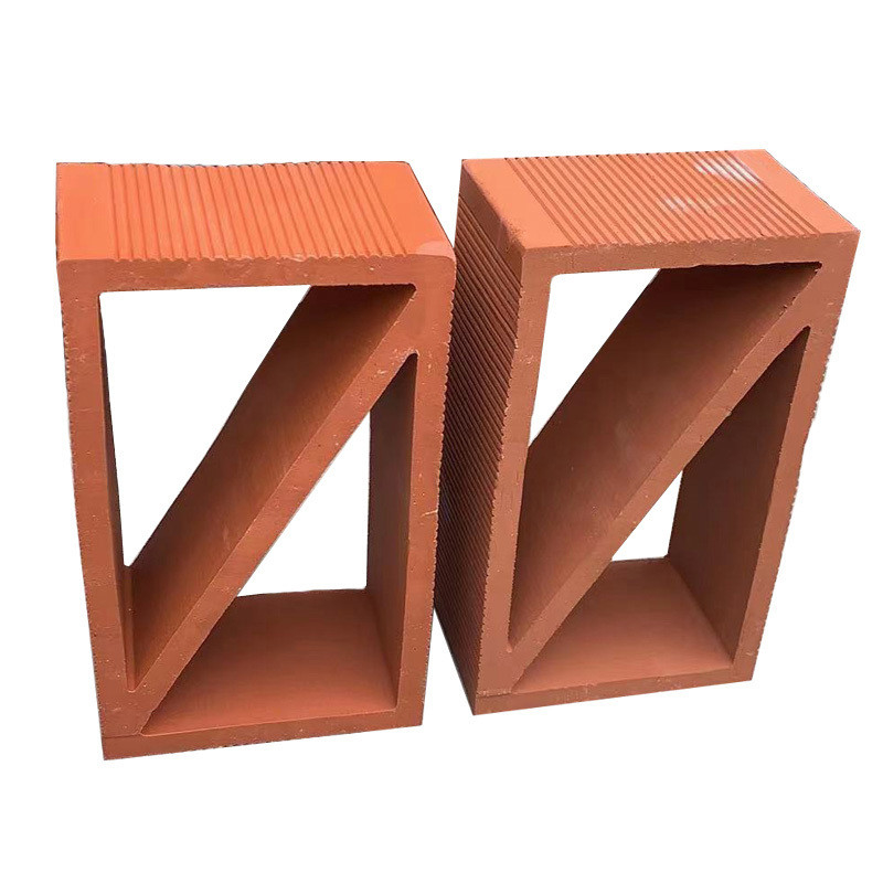 Terracotta đỏ rỗng đất sét gạch hình chữ nhật trang trí khối cho tường vườn cách nhiệt nhiệt 800 độ Centigrade giá cả phải chăng