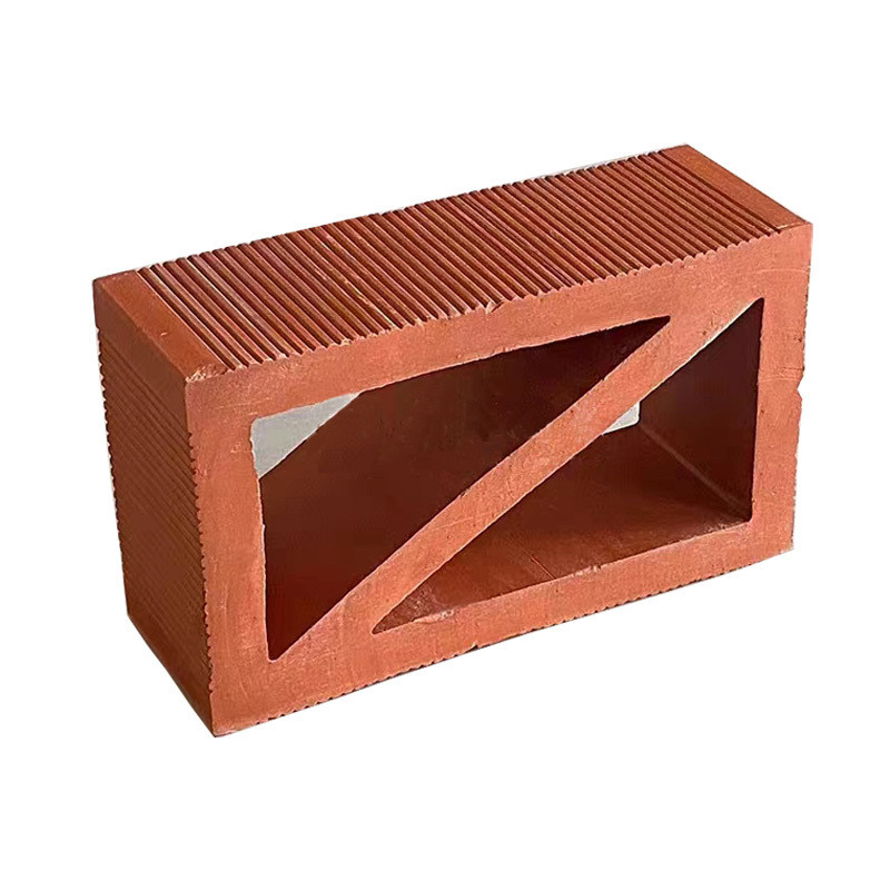 Terracotta đỏ rỗng đất sét gạch hình chữ nhật trang trí khối cho tường vườn cách nhiệt nhiệt 800 độ Centigrade giá cả phải chăng